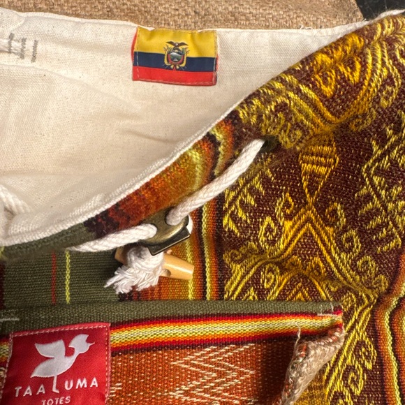 Taaluma Totes Earthy Patterned Backpack - Picture 7 of 13